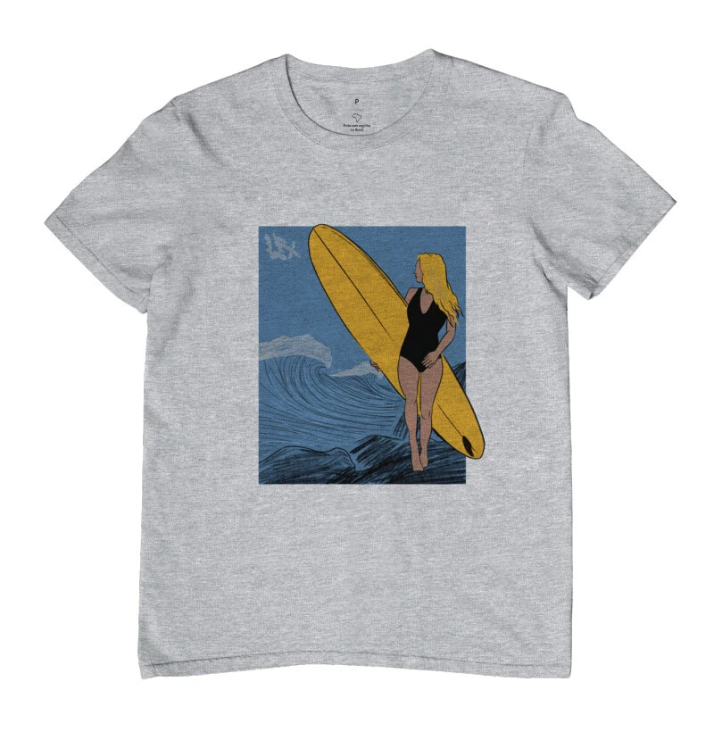 Mulher Surfista Longboard V01