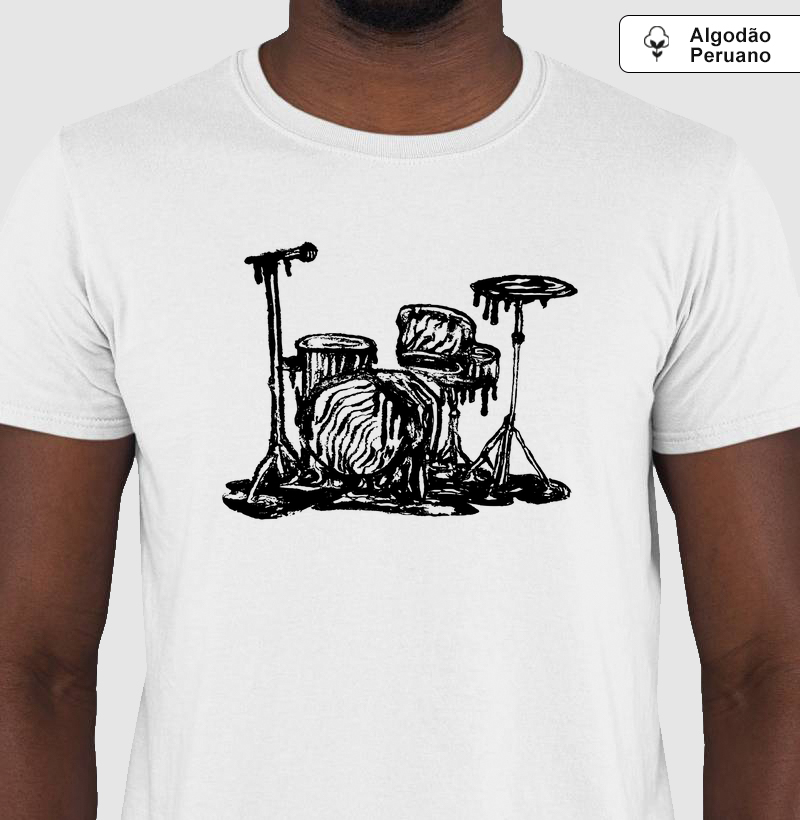 Camiseta Bateria Music Vibe Algodão Peruano