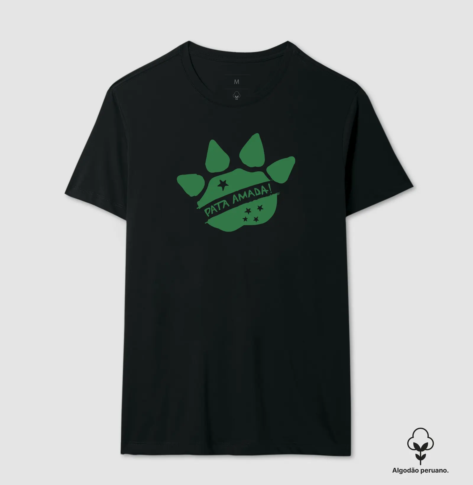 Camiseta Premium Masculina Camaleão Pata Amada - Algodão Pima