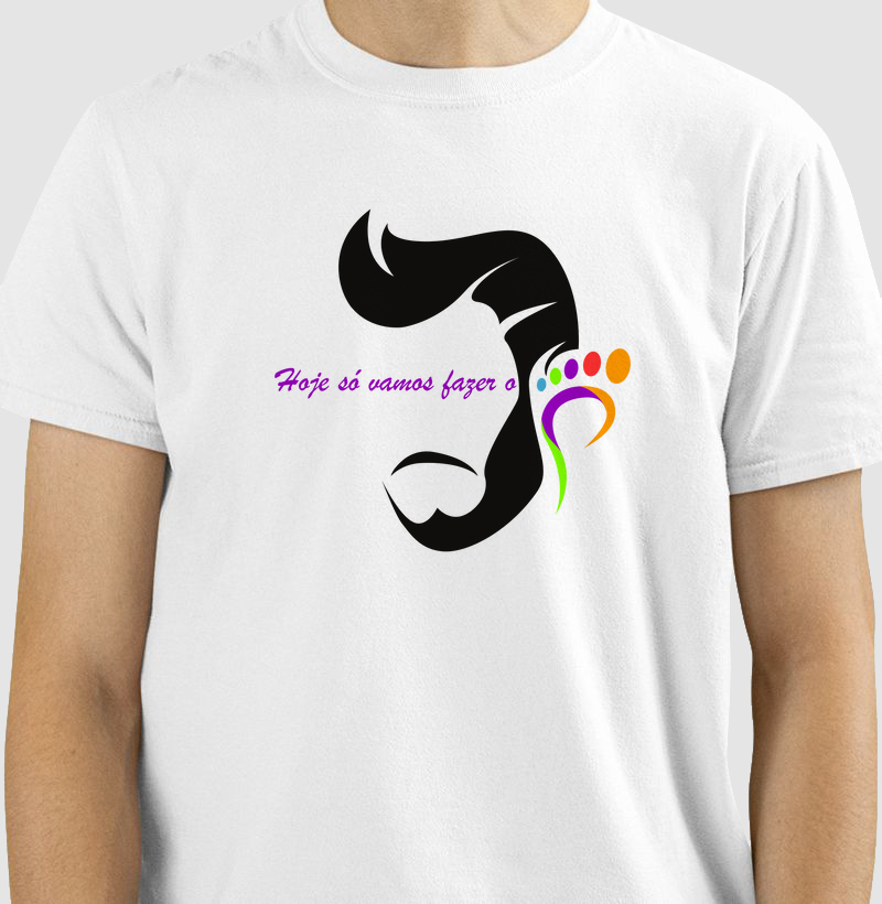 Mostre seu estilo com a camiseta estampada exclusiva para profissionais e apaixonados pelo universo das barbearias! 