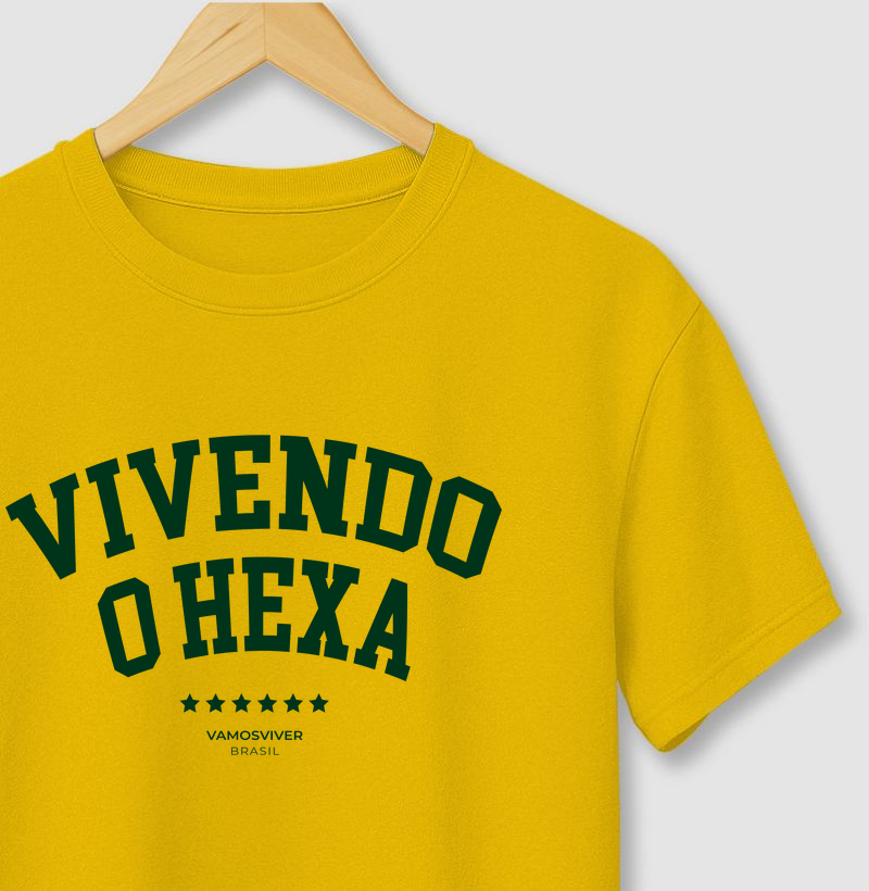 Camiseta Vivendo o Hexa