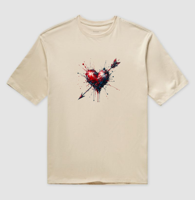 Explosão de Emoções: Camiseta Oversized - Design de Impacto