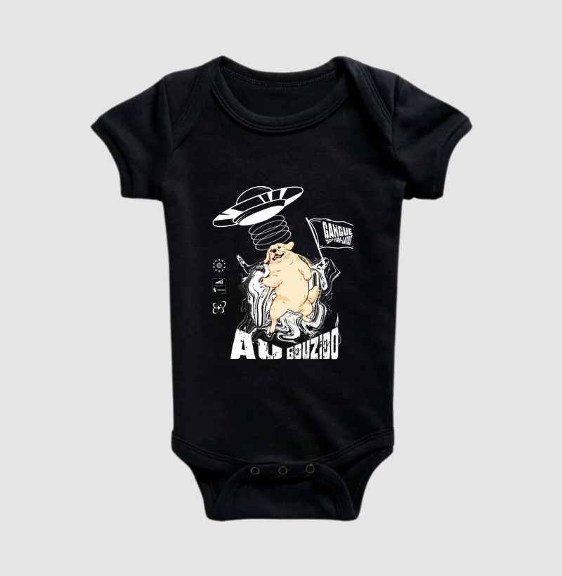 Body Infantil Dog Pulse Gangue dos Vira-Latas AU Bduzido