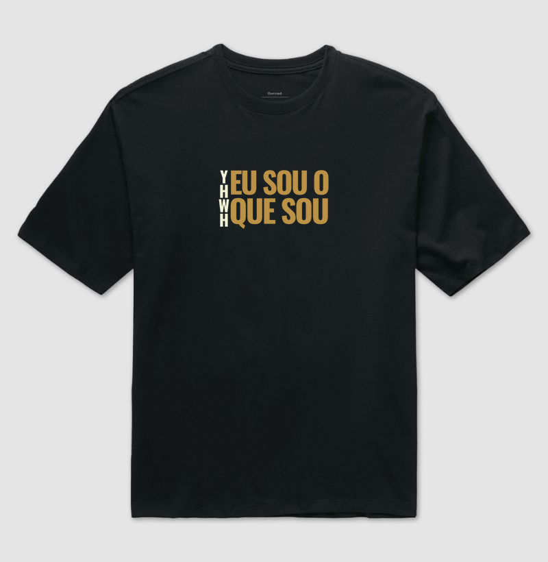 Camiseta Oversized Eu Sou