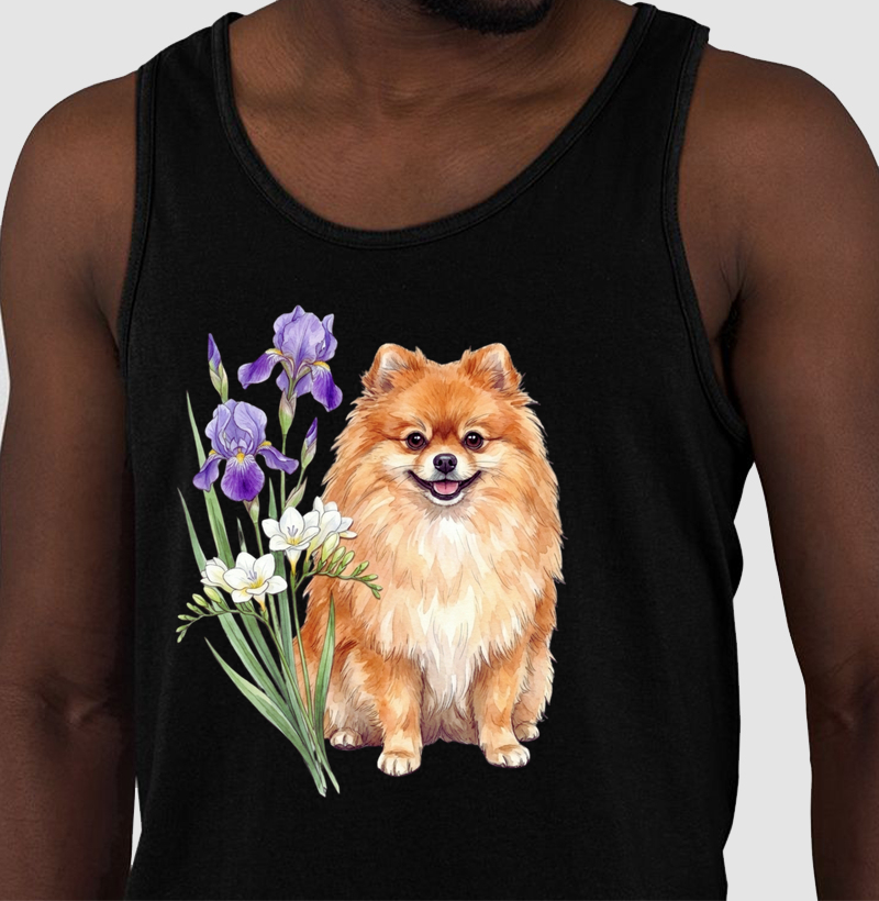 Spitz Alemão Floral Alegria