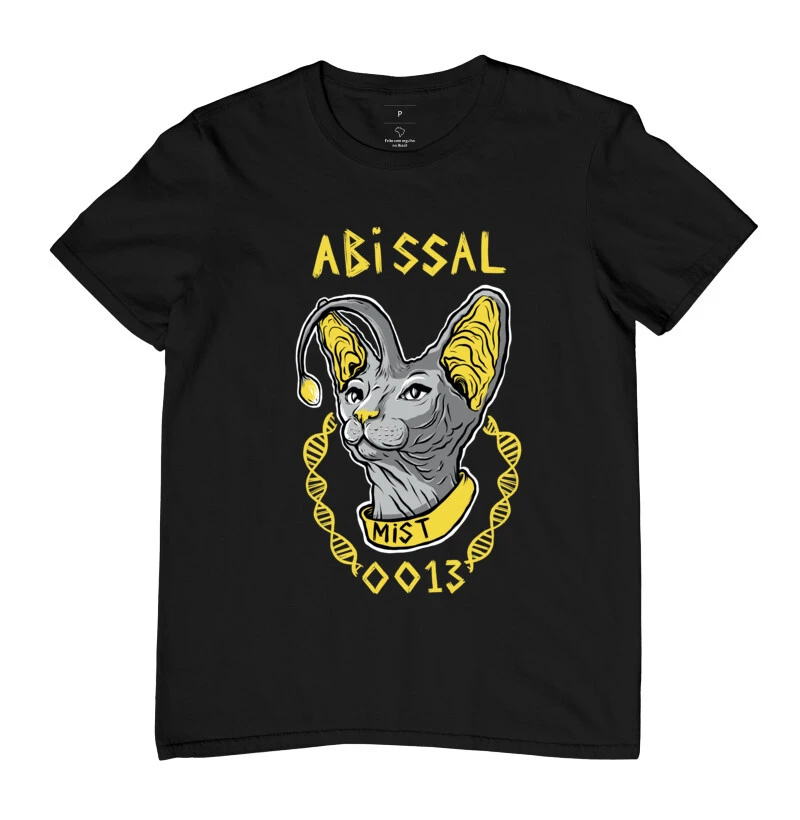 Camiseta Masculina Grey Cat 0013
