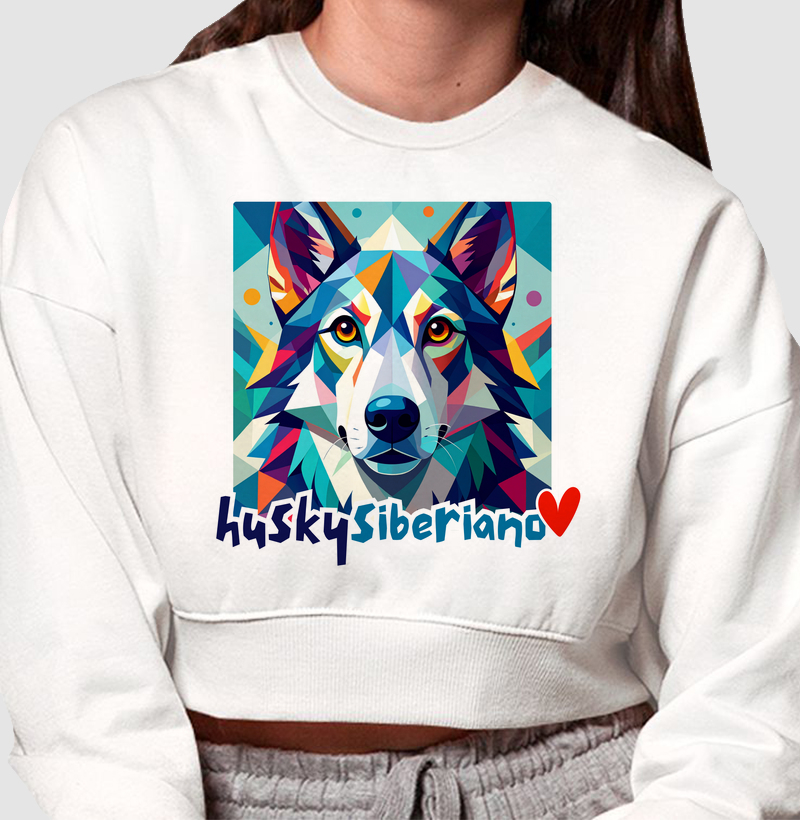 Geometric Husky Siberiano