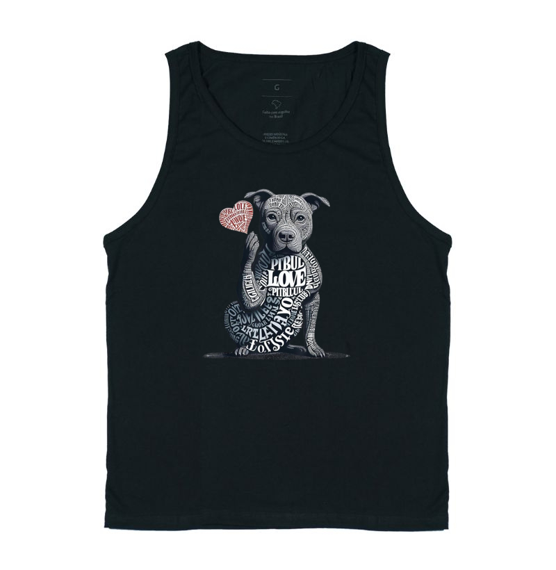 Pit bull love coração