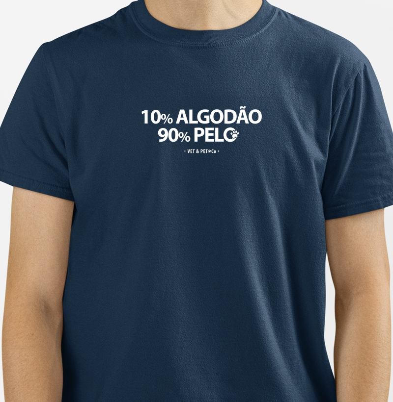 10% Algodão, 90% Pelo (Cão e Gato)