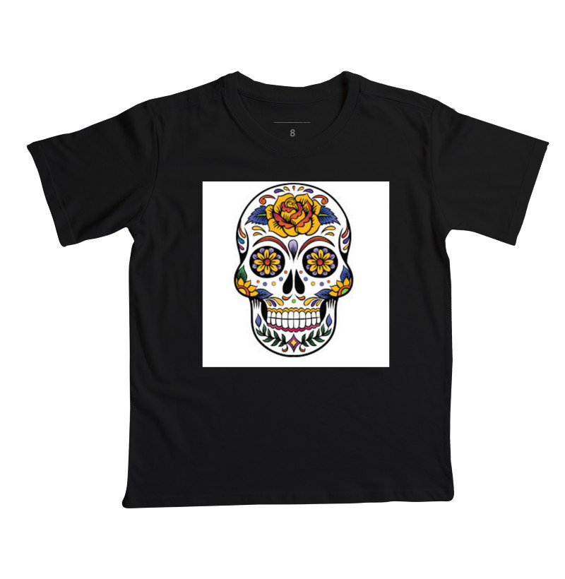 Camisetas com estampas inspiradas em caveiras