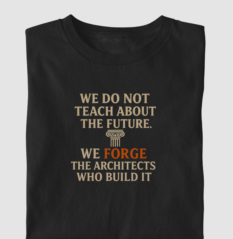 We do not Teach about The Future, We Forge the architects who built it