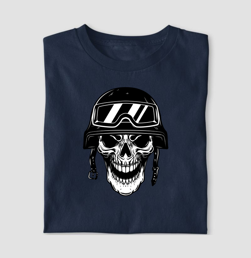Caveira com capacete