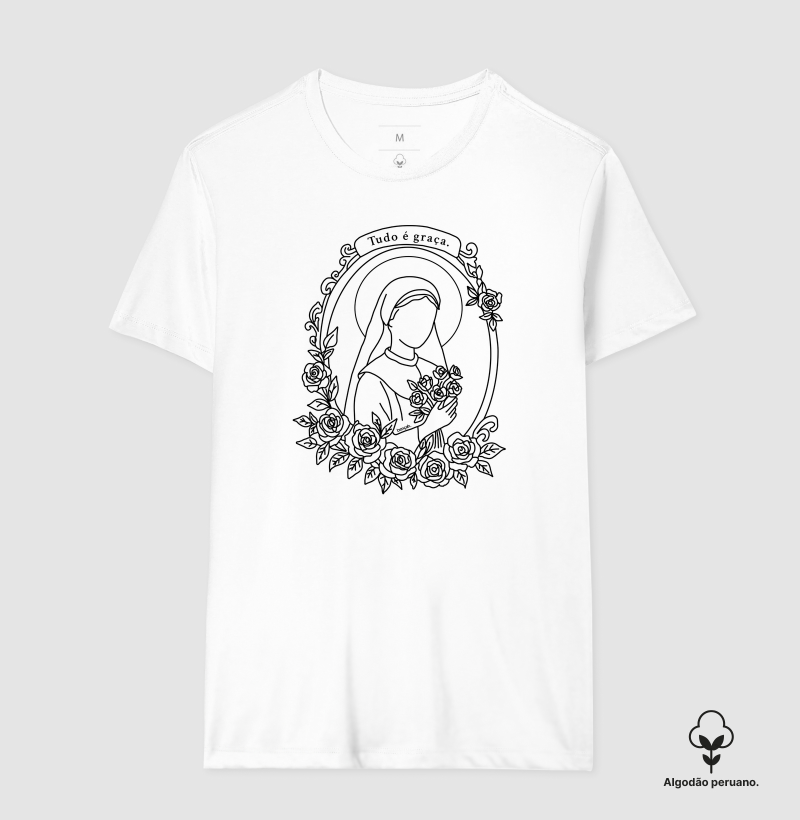  Camiseta Algodão Peruano Graça