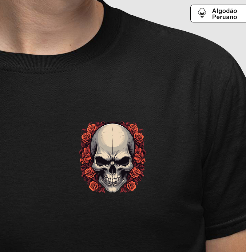 Caveira Rosas (bolso)