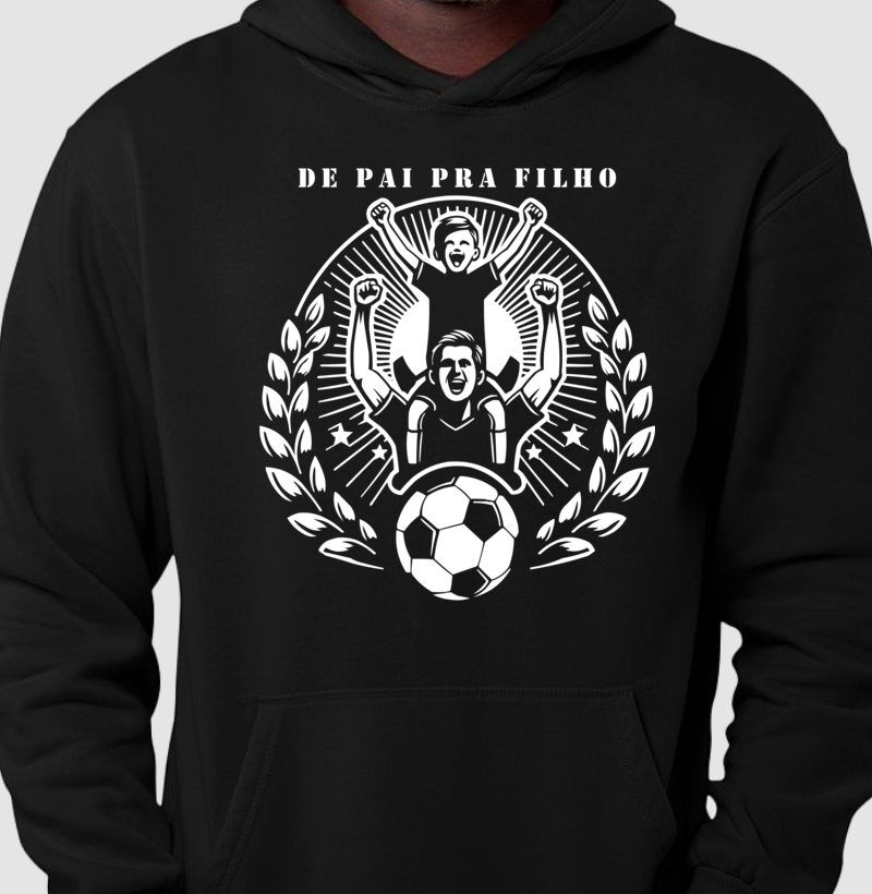 Hoodie Moletom De Pai Pra Filho - Branca