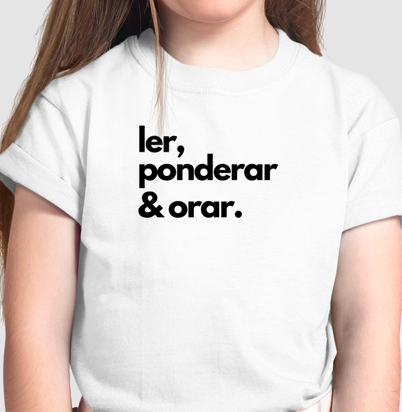 Ler, ponderar & orar - preto