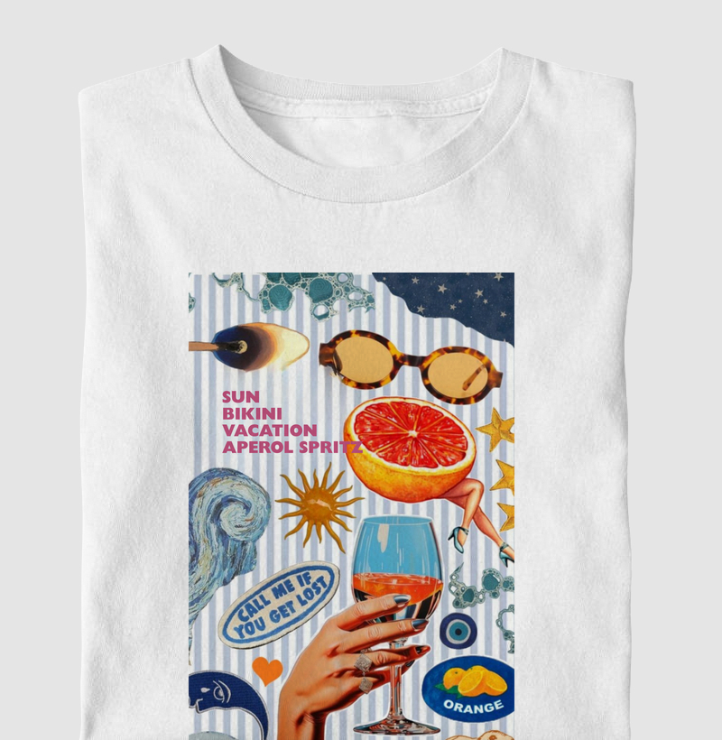 Sun, bikini, vacation, Aperol