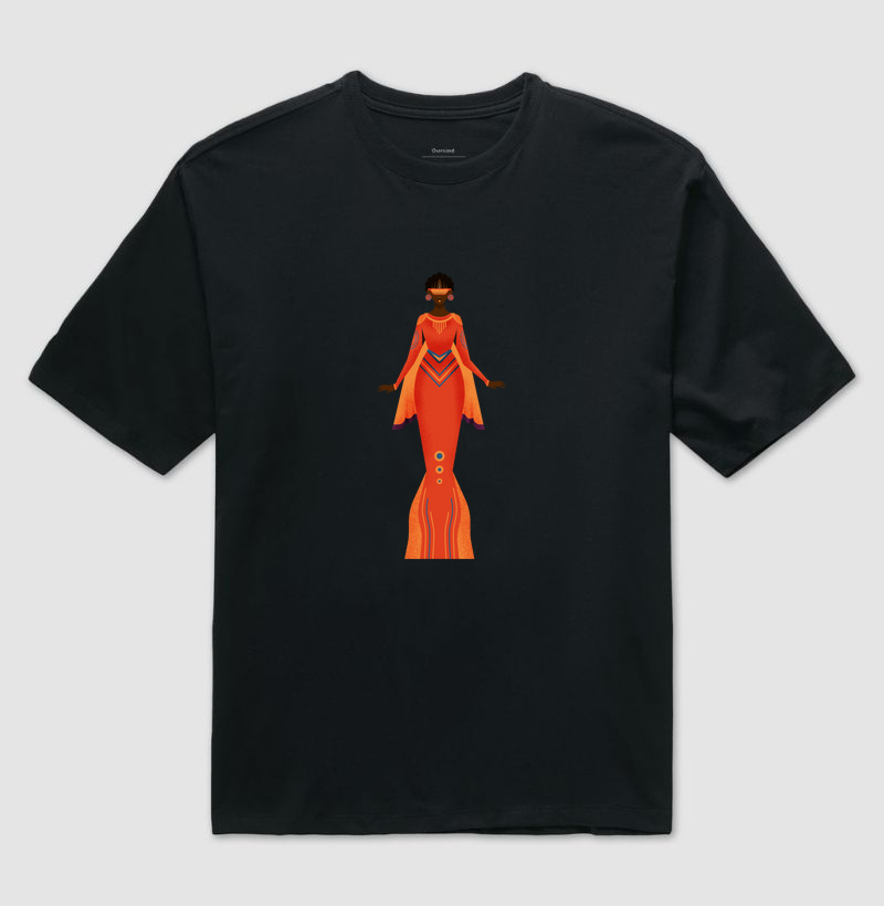 Camiseta Original Afrofuturista Sereia