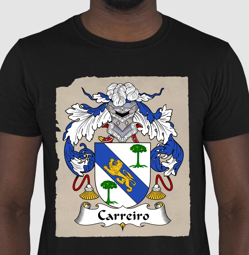 Camiseta Brasão Carreiro Famílias Sobrenomes
