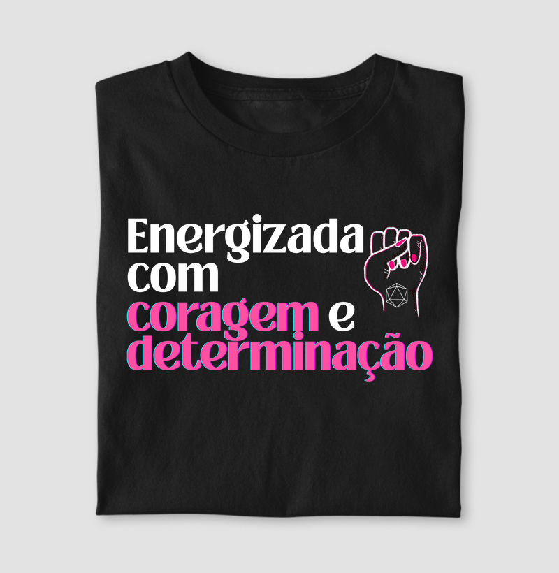 Energizada com coragem