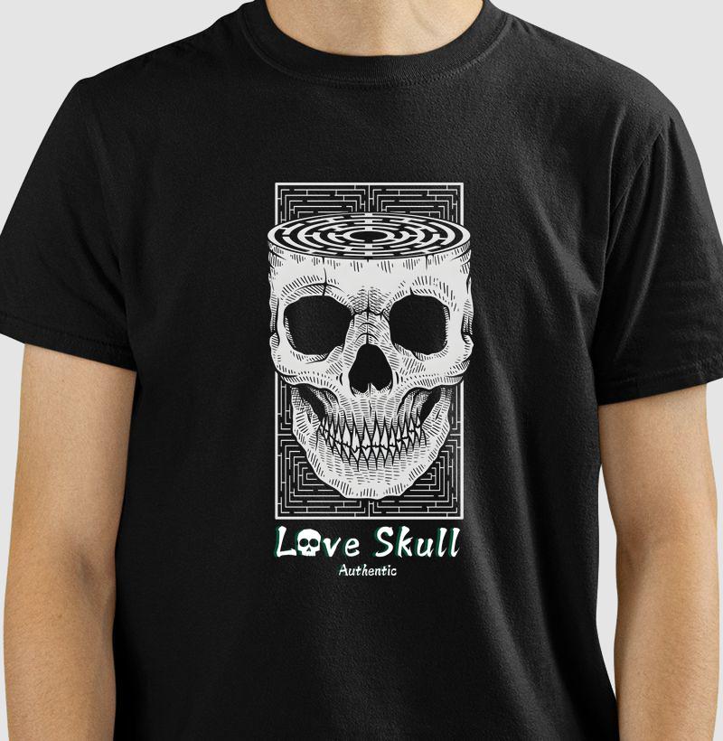 Camiseta Love Skull