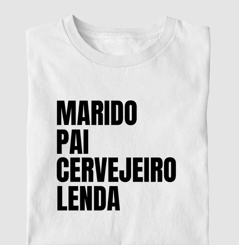 Marido pai cervejeiro lenda - Preto