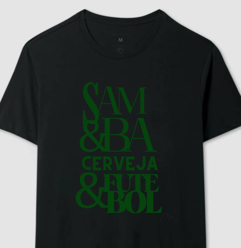 Camisa Samba e Cerveja e Futebol
