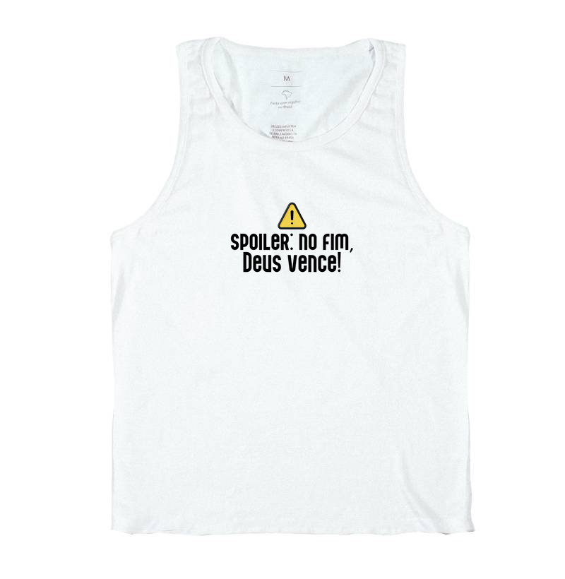 Spoiler: No fim, Deus vence | Camiseta Cristã Loucos Por Jesus
