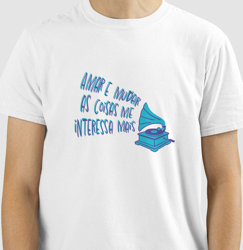 Camiseta Belchior Alucinação - Amar e Mudar as Coisas