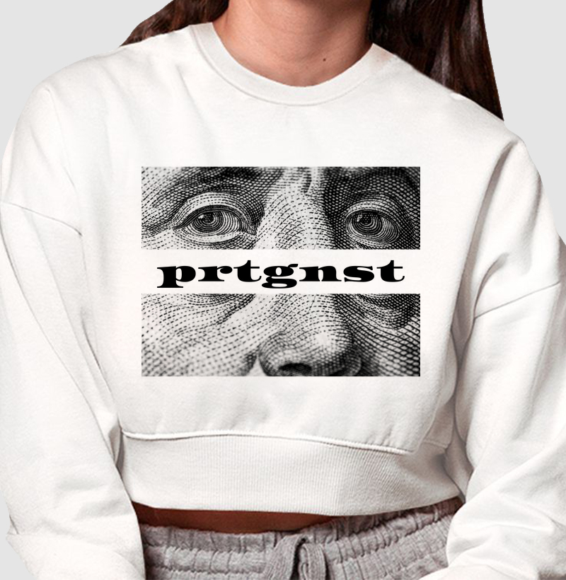 prtgnst moletom cropped dolar