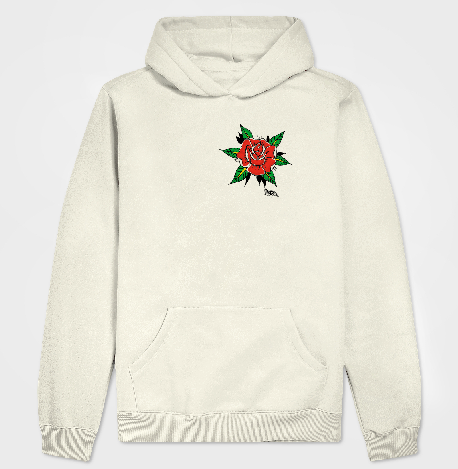 Camiseta (Algodão Peruano) - Flor Old School