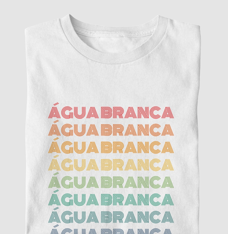 Água Branca Letreiro Retrô