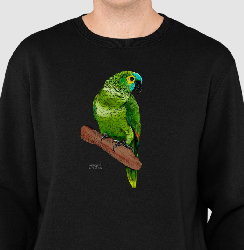 Aves do Brasil - Papagaio Verdadeiro - Moletom