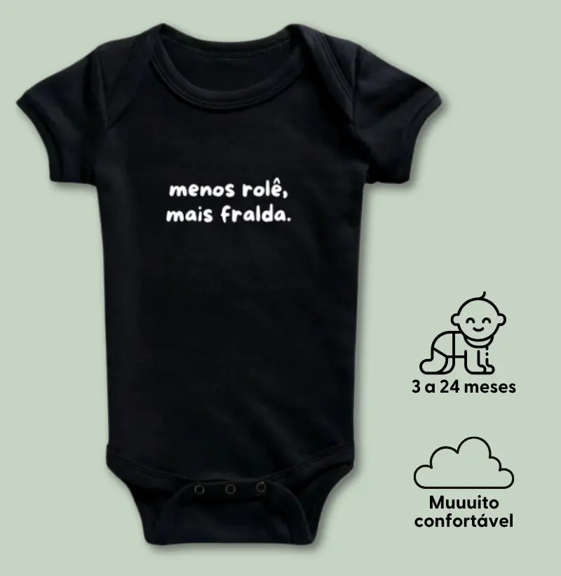 Menos rolê, mais fralda