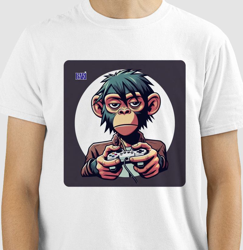 Camiseta de Macaco Gamer