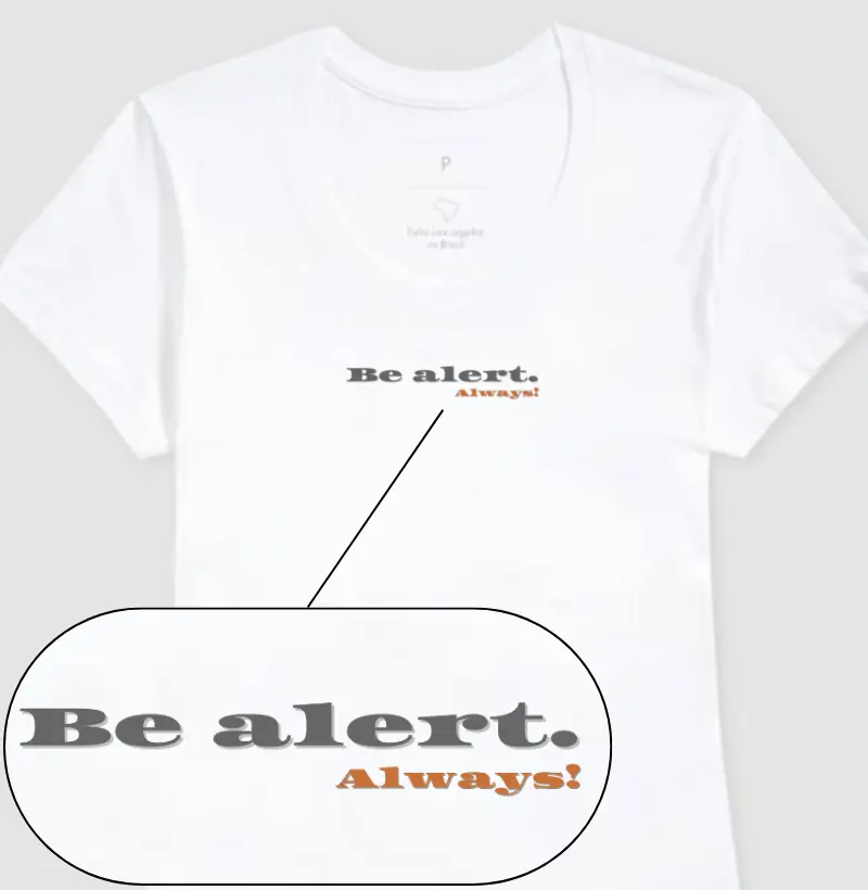 Be Alert, Always!