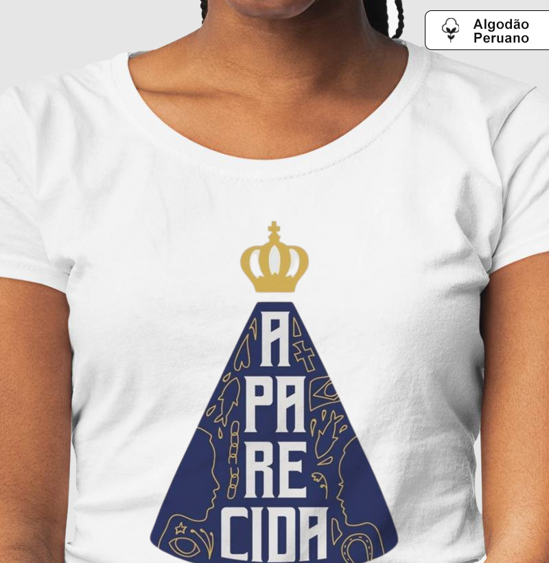 Camiseta Algodão Peruano N. Sra. Aparecida