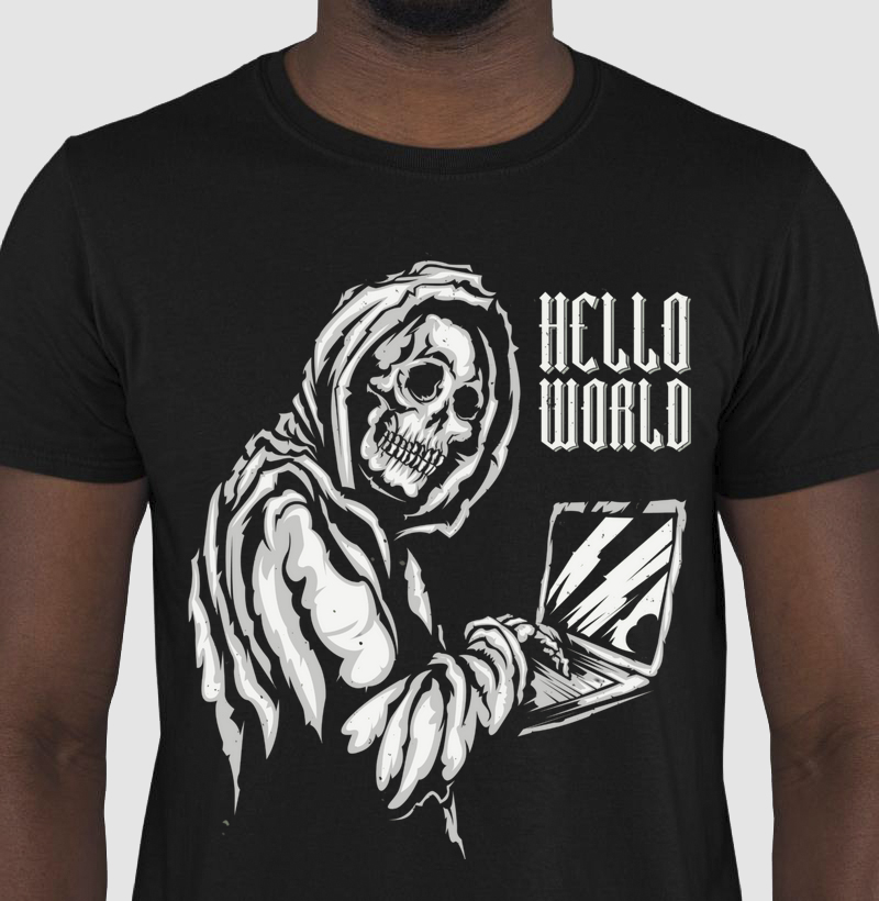 Camiseta Codando com a Morte