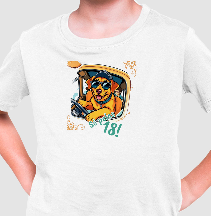 Camiseta Infantil Só Pelas 18