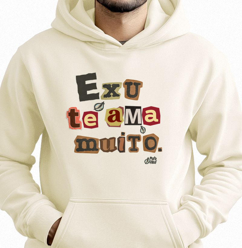 Hoodie Moletom Exu te Ama Muito Maria Patuá