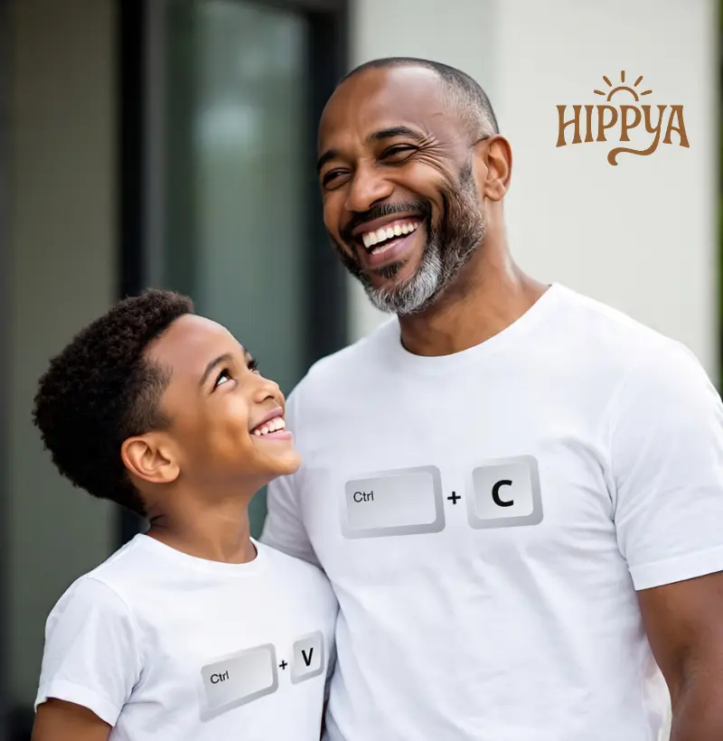Camisa “Ctrl C” – Pai/Mãe