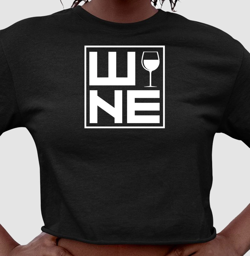 Camiseta Cropped Wine
