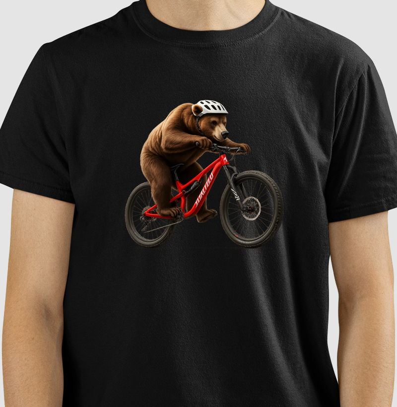 Estampa Urso Pedalando 