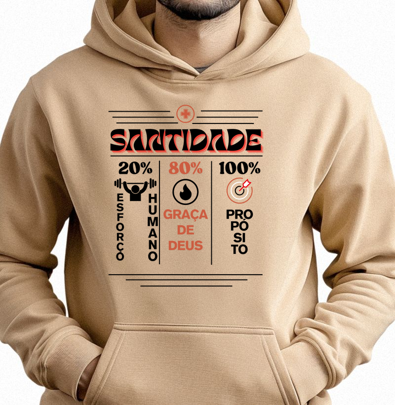 MOLETOM CAPUZ SANTIDADE 