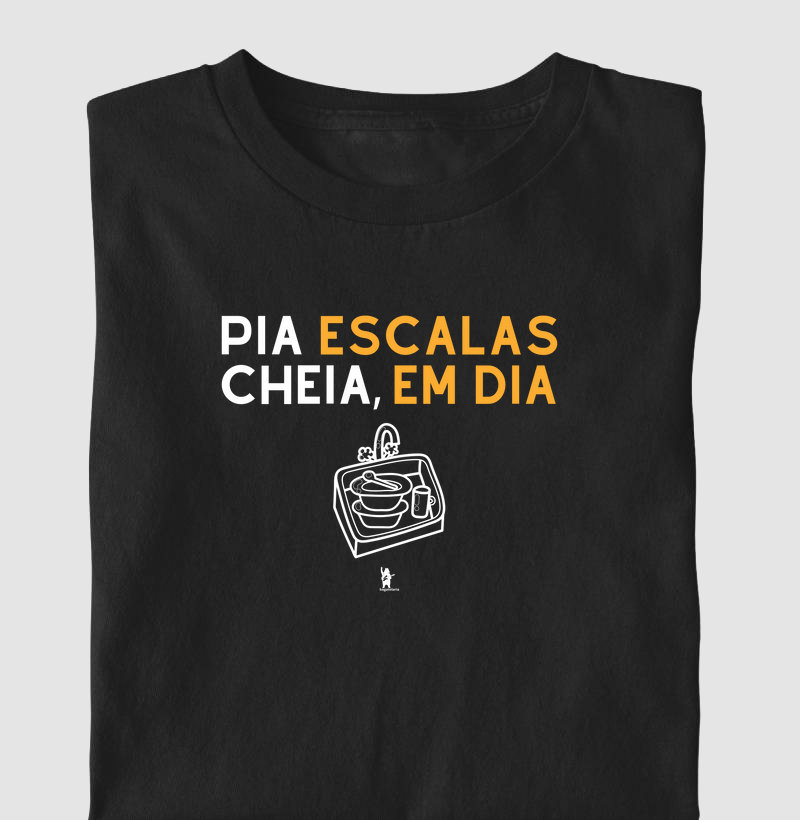Pia cheia, escalas em dia