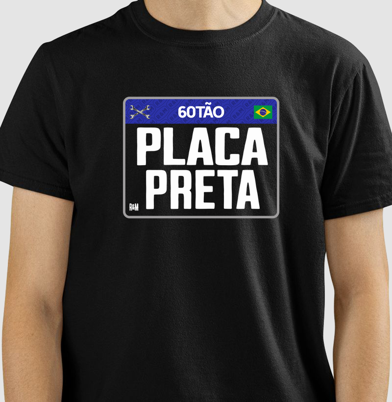 60tão Placa Preta