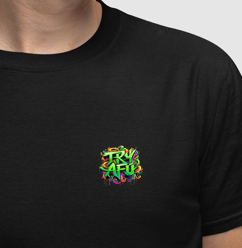 🔥 Camiseta EstampaTry Afú No Peito – Apenas Quem Sabe o Que É "Try Afú" Reconhece a Qualidade e o Estilo Desta Pano! 🔥