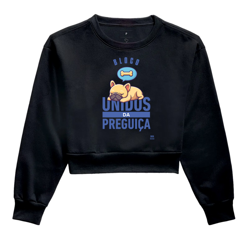 Moletom Cropped Bulldog Frances "Bloco"