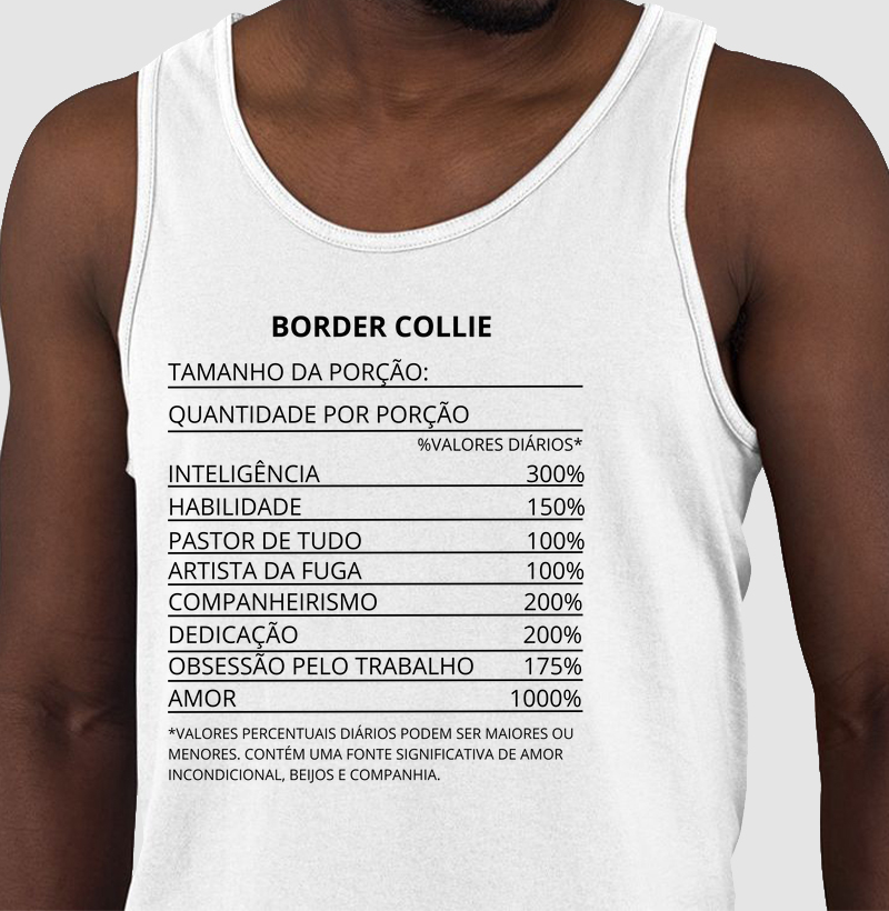 Tabela "nutricional" border collie