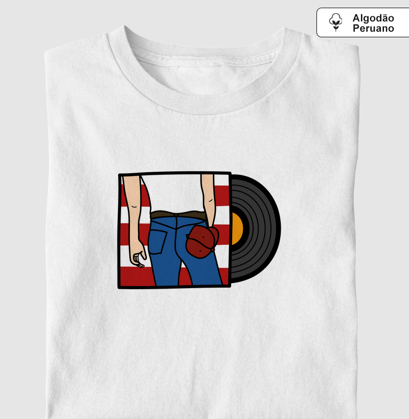 Camiseta Algodão Peruano Inspiração Bruce Springsteen